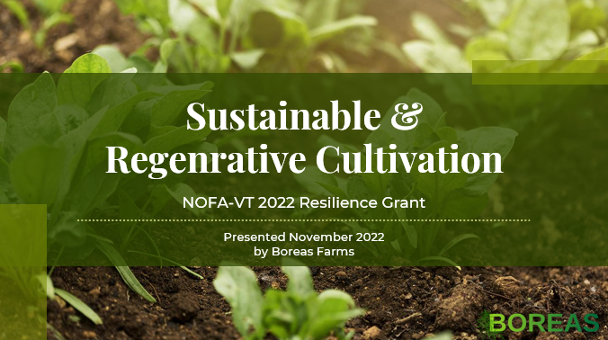 "Sustainable & Regenerative Cultivation"